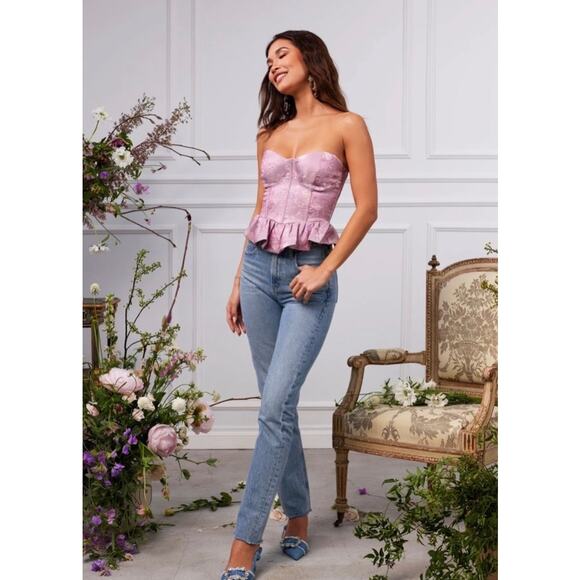 NEW NWT V Chapman Catania Corset Top Orchid Haze Windsor sz 2 - Picture 2 of 8